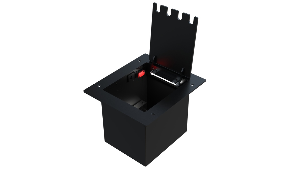 Лючок сценический усиленный ТТС KPC-L4 с подсветкой.