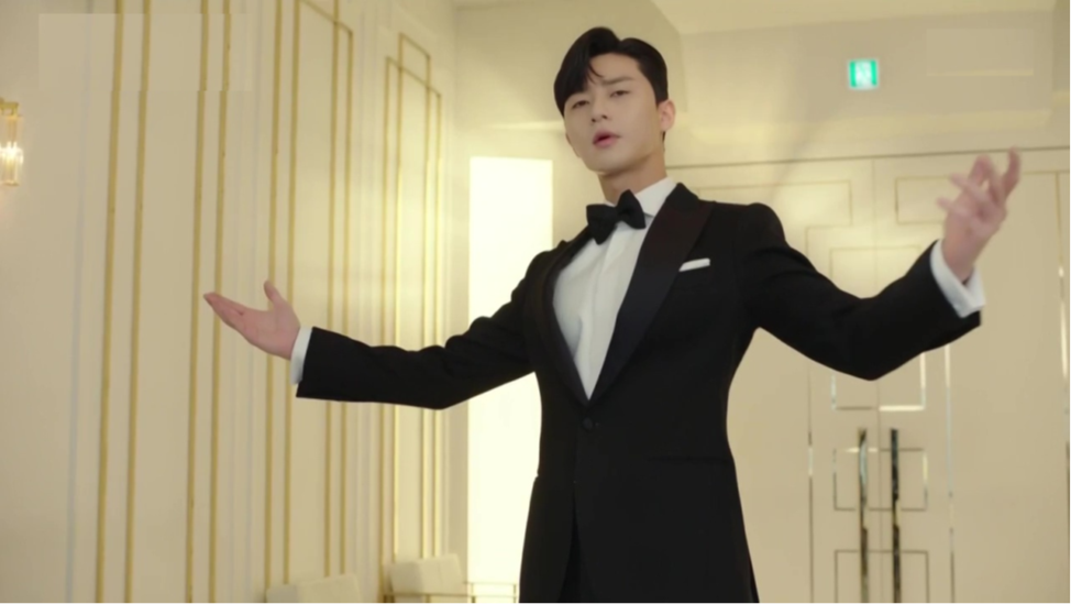 Пак Со Джун был создан, чтобы воплотить этот тип на экране. Его персонаж в "Что случилось с секретарем Ким" идеальное воплощение холодной надменной величественности 