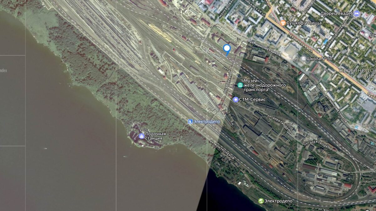 Место взрыва на карте Яндекс