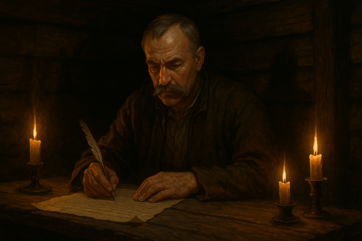 Богдан Хмельницкий пишет письмо русскому царю Алексею Михайловичу с просьбой о принятии Войска Запорожского в подданство Русского царства