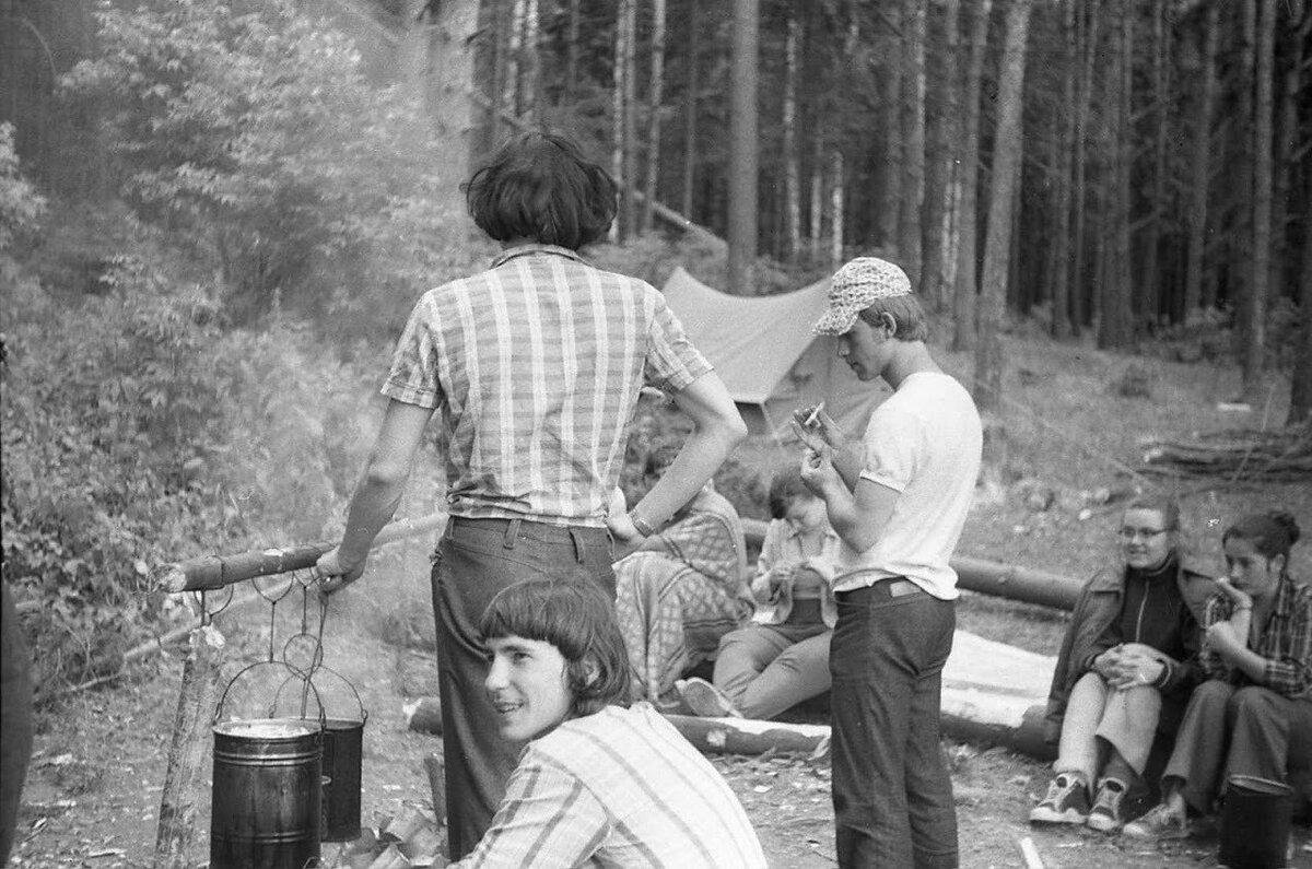 Уха на костре...