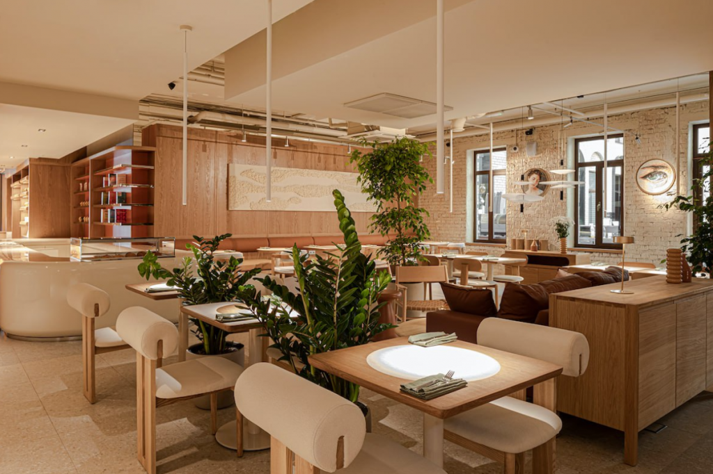 Интерьер кафе Look Up