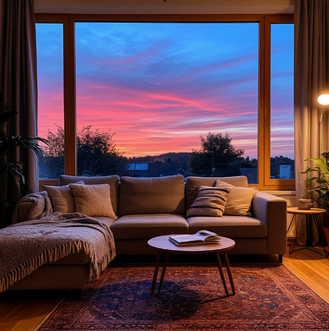 Создано нейросетью. Как хорошо быть дома