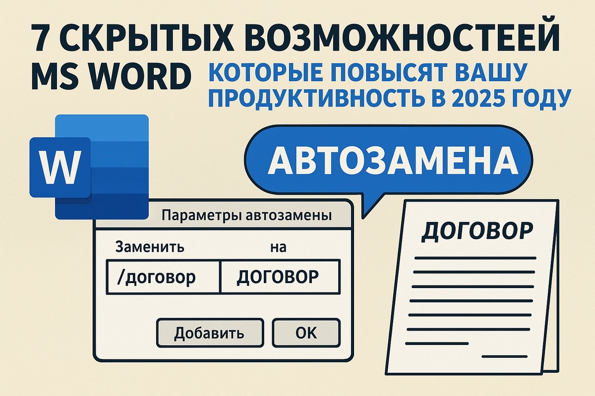 7 лайфхаков MS Word 2025, которые упростят вам жизнь и ускорят работу