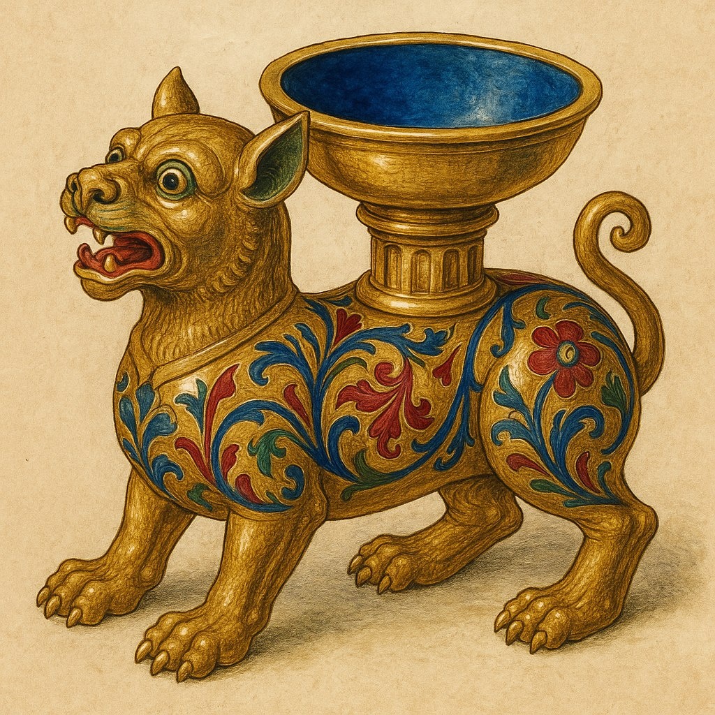 Солонка XV века. Изображения сгенерированы нейросетью. 