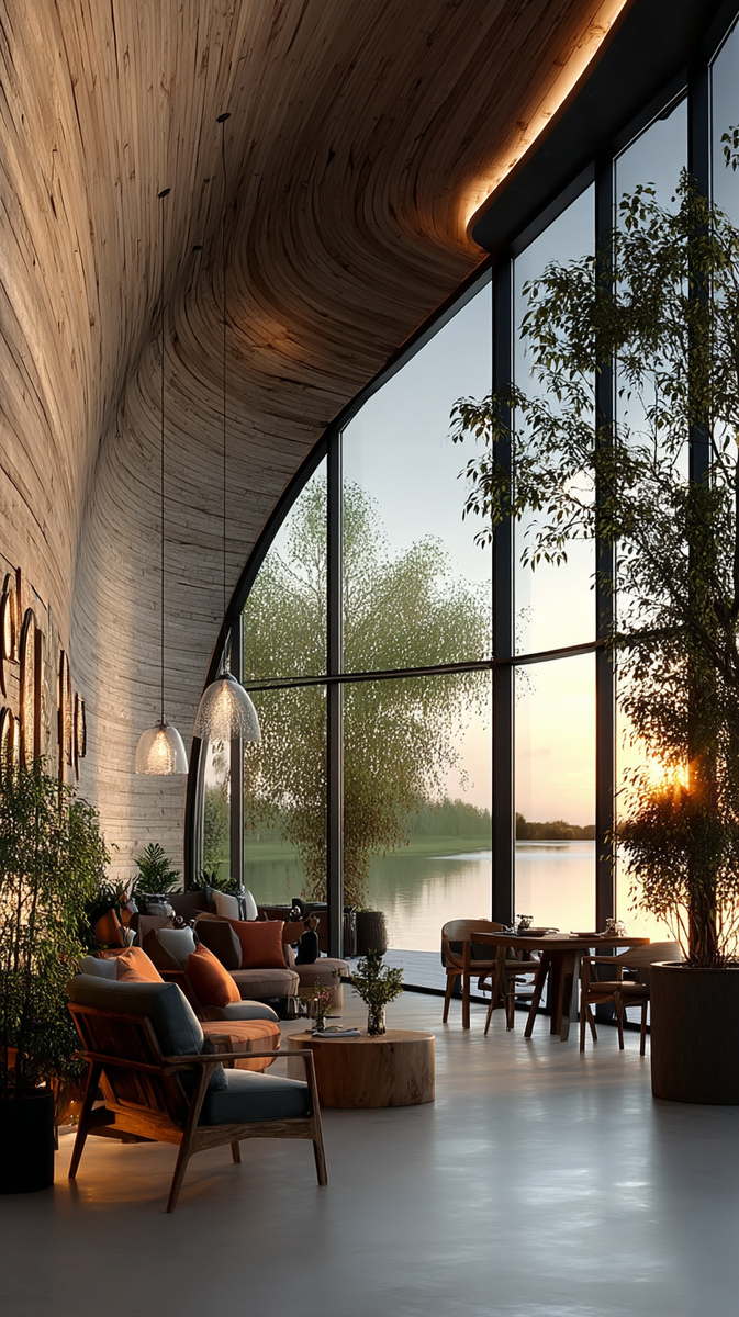 Павильон-капля в Мещерском парке. Рендер: KNKO