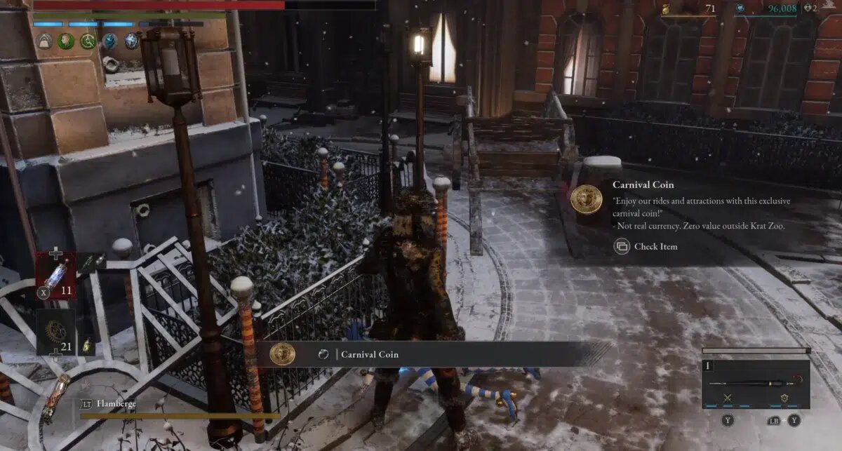    Карнавальная монета №1: Кукла у колонны