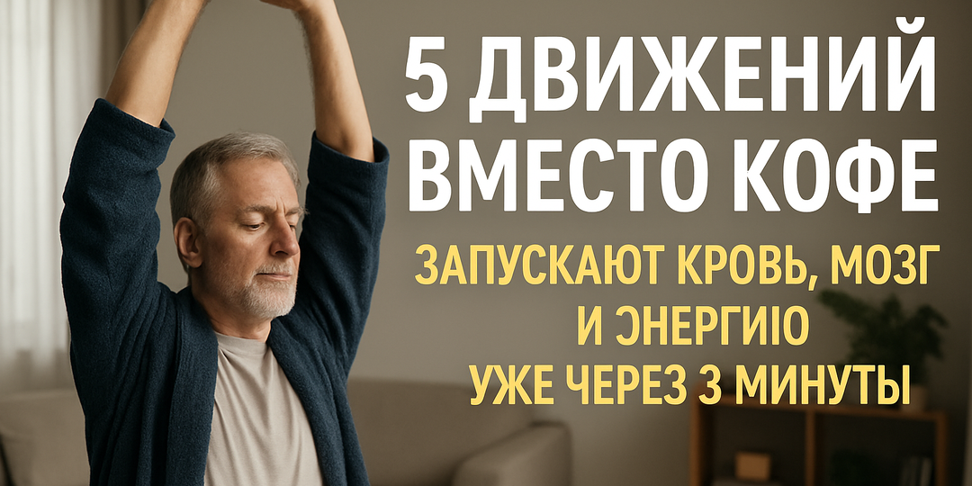 Кровь, мозг, дыхание: 5 движений вместо кофеина, чтобы включить тело с утра