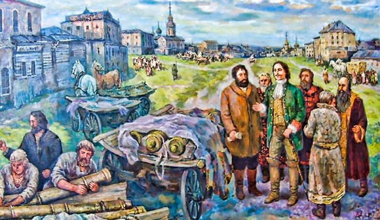 Никита Демидов и Петр I