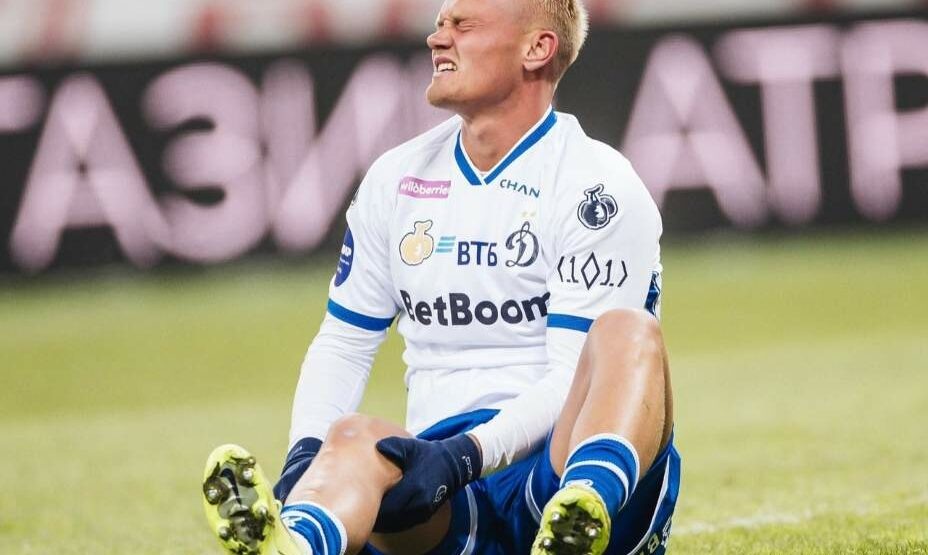    Динамовец Тюкавин восстанавливается после травмы. Фото: Соцсети ФК «Динамо»