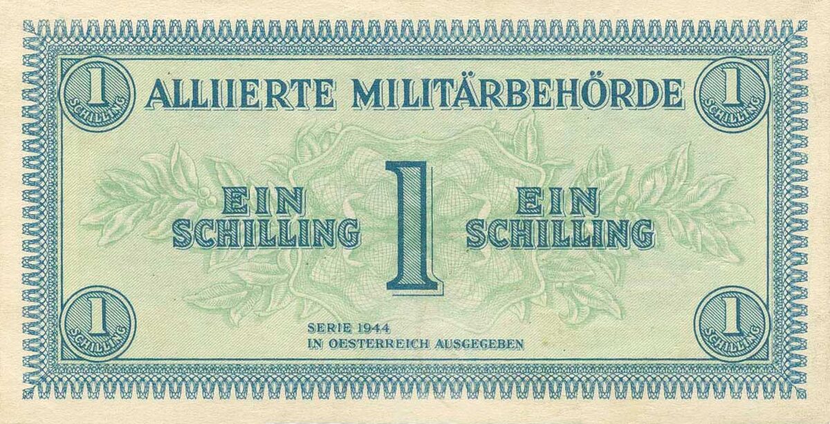 1 шиллинг 1944 года (аверс)