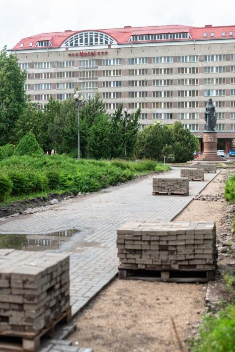 Сквер у гостиницы Рижская
Фото: ПАИ