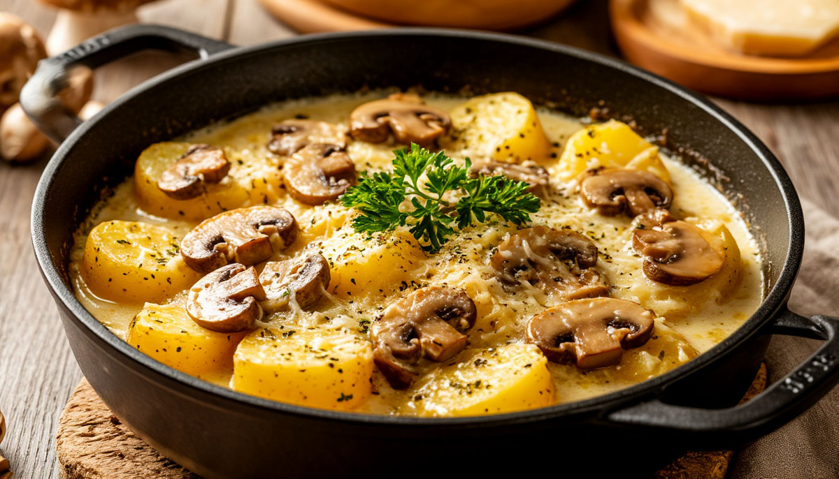 Русская картошка с грибами