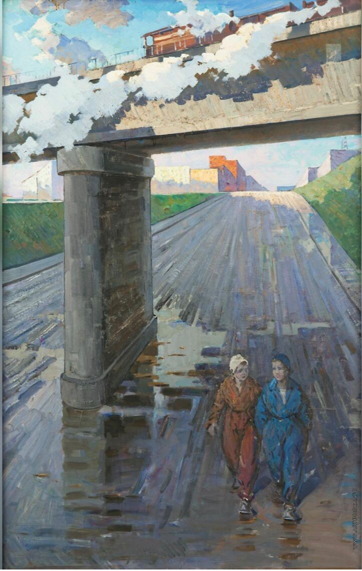 Май Данциг. «Минск просыпается». 1960