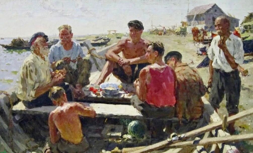 Борис Спорыхин. «Рыбаки Дона». 1960
