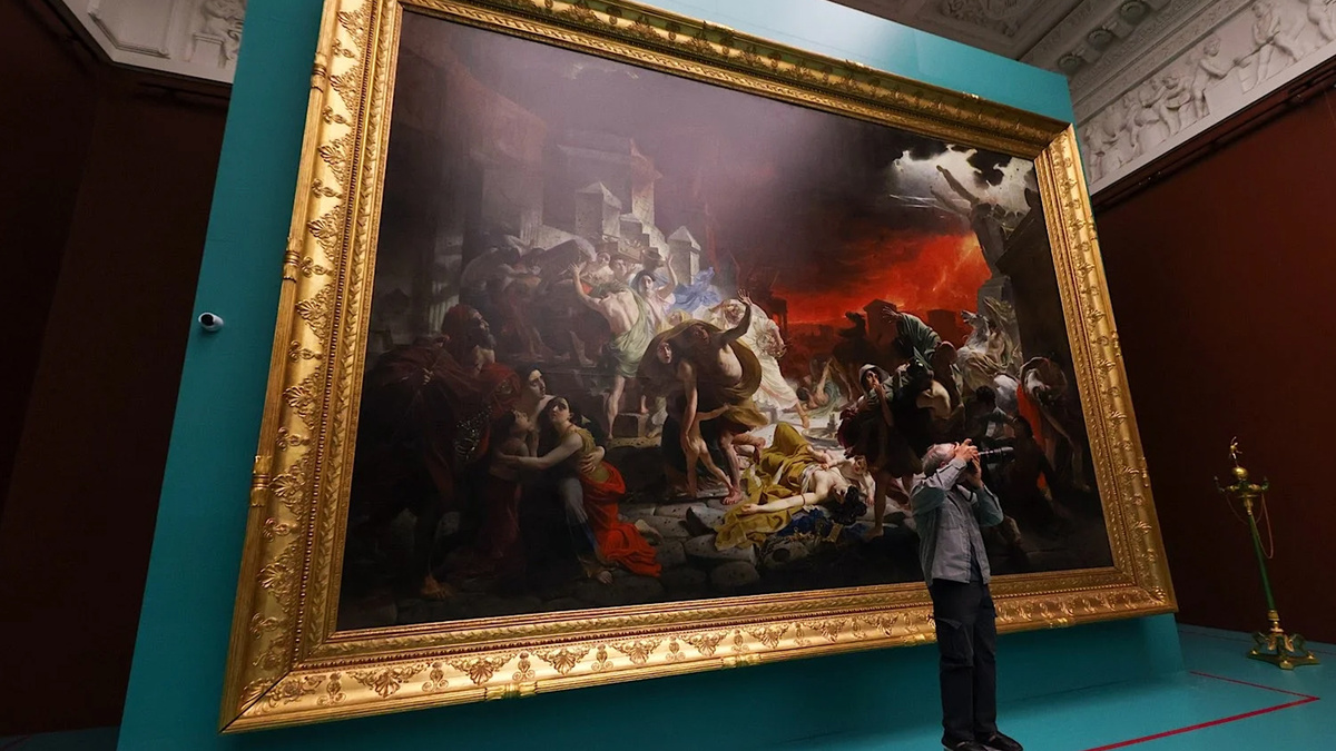 Последний день Помпеи - фото с выставки Карла Брюллова. Источник: https://clck.ru/3MYyqL