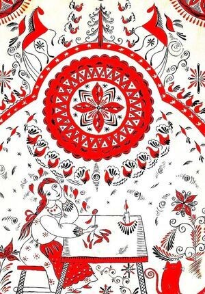 Мезенская роспись. Пин от КлаваРу