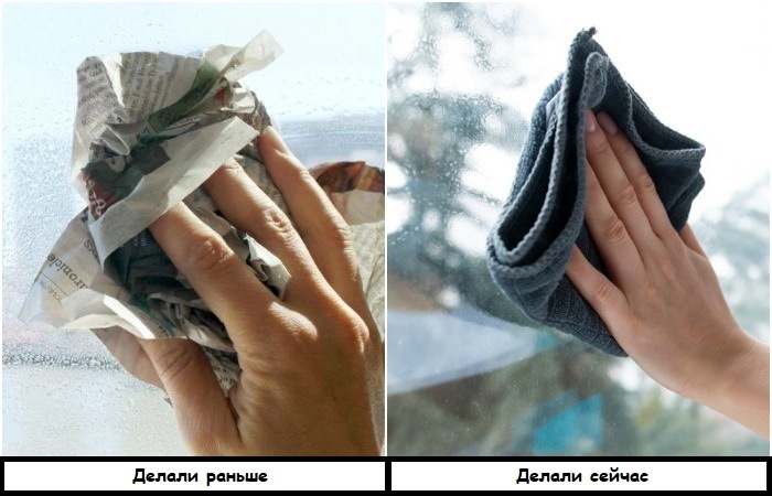 Вместо газеты используйте мягкую тряпку