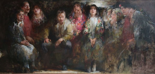 "Поющие" картина кисти Николая Блохина.