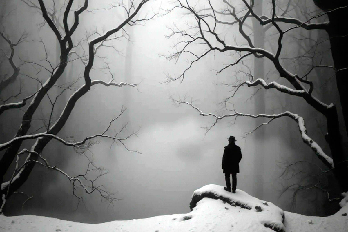 Человек ищет гармонию между суетой и тишиной