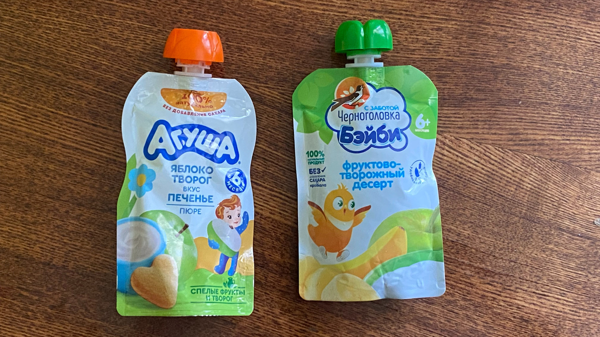 Фруктово-творожные пюре