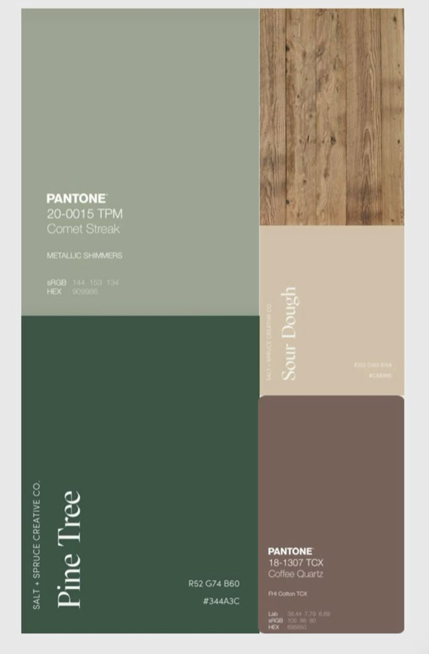 Основные цвета - природные. Изображение из Pinterest.