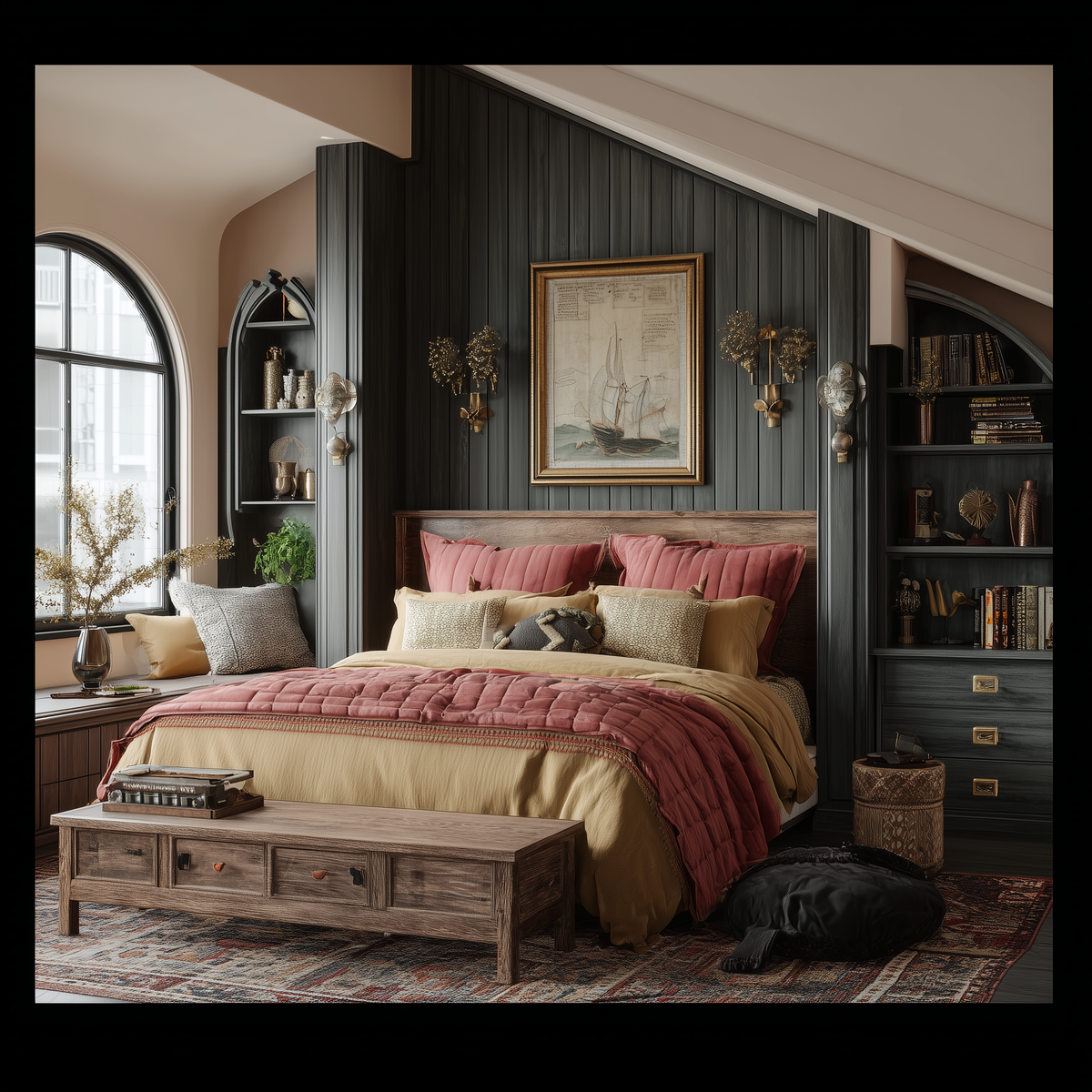 Спальня и мансардный этаж