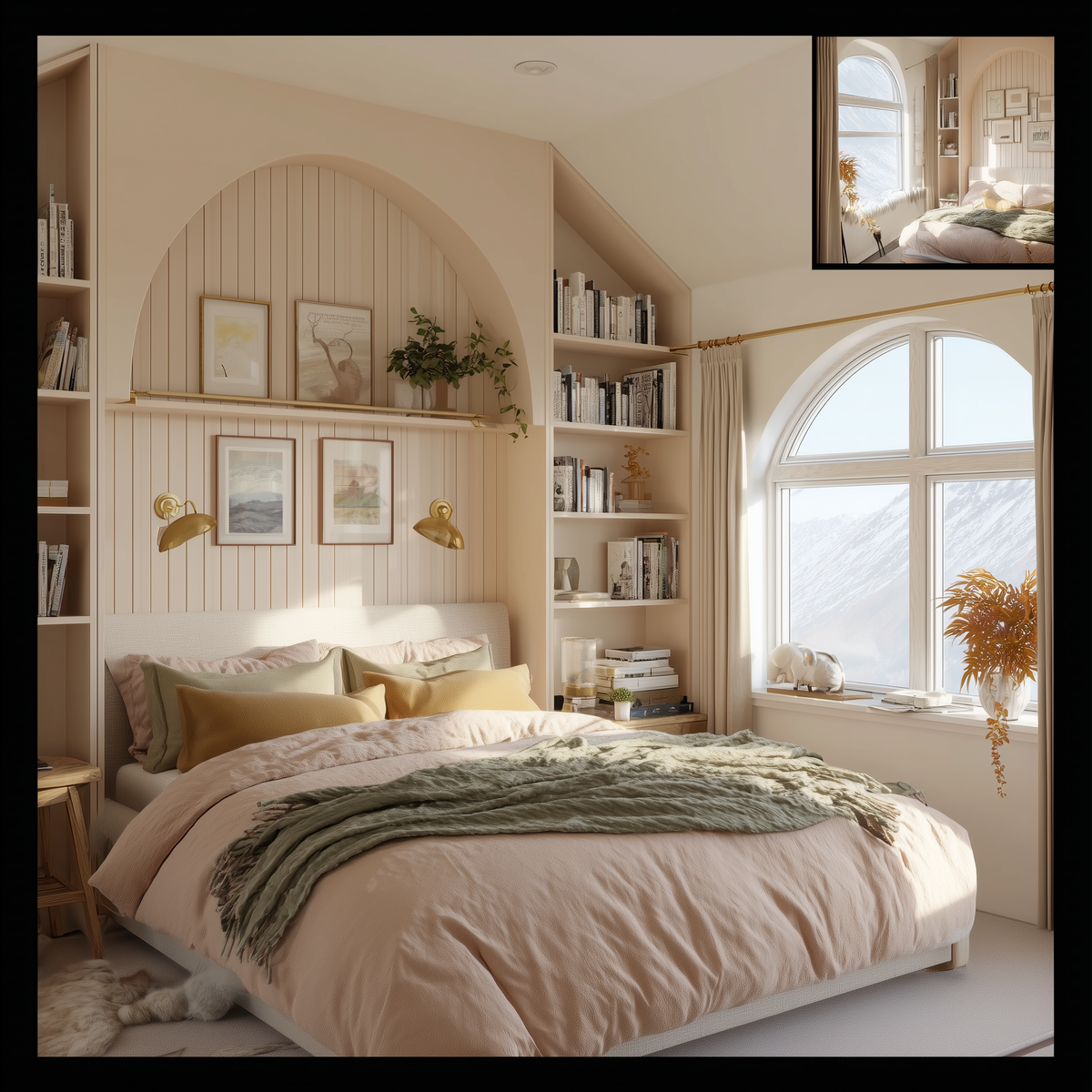 Спальня и мансардный этаж