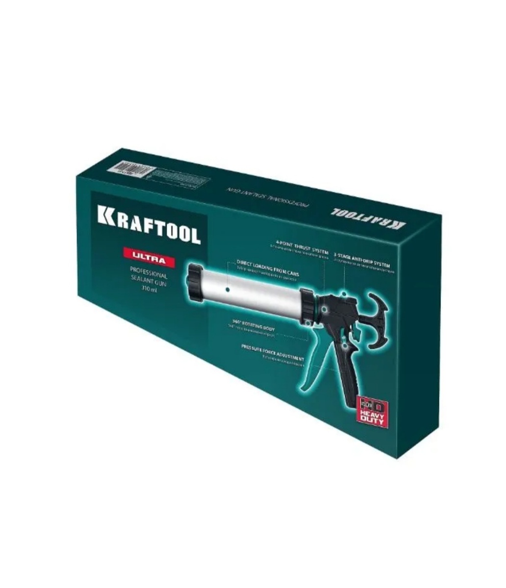 Пистолет для герметиков подходит для работы с картриджами объемом 310 мл, имеет скелетную конструкцию из стали, ручку из алюминиевого сплава, которые способствуют равномерной подачи клея либо герметика. Данная спецификация обеспечивает прочность и надежность конструкции пистолета при использовании.