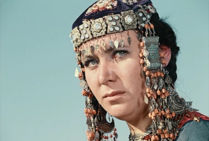 Т. Кричевская в роли Джамили. Кадр из фильма "Белое солнце пустыни". Картинка взята в Сети.