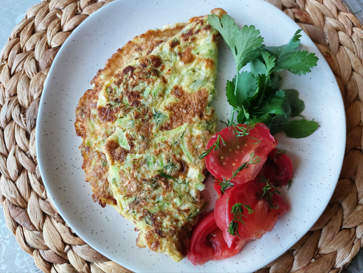 Омлет с кабачками