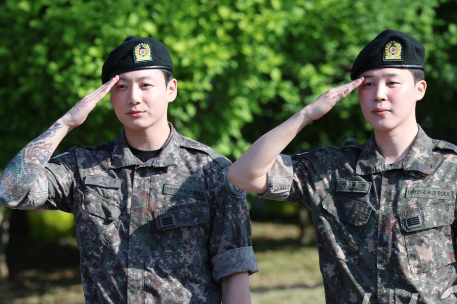 Чимин и Чонгук завершили военную службу в армии Южной Кореи