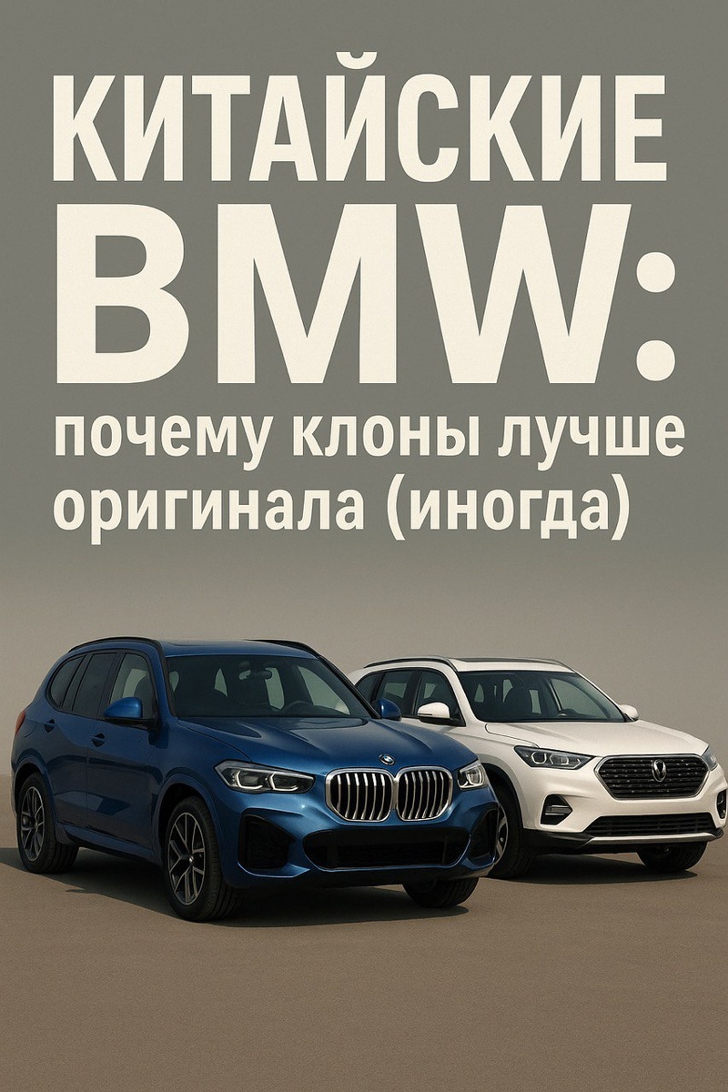 BMW и его китайский клон. Источник: ИИ
