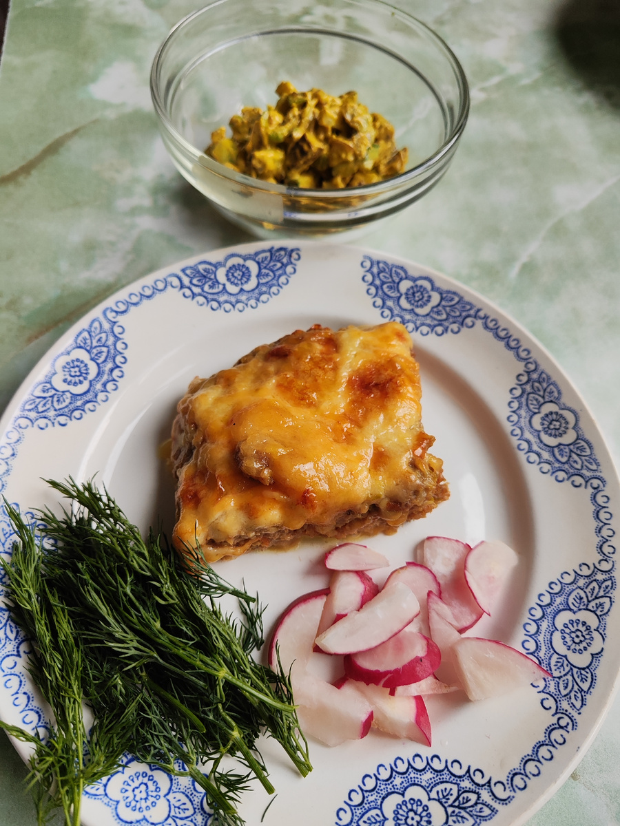 Запеканка с фаршем на Интенсиве.