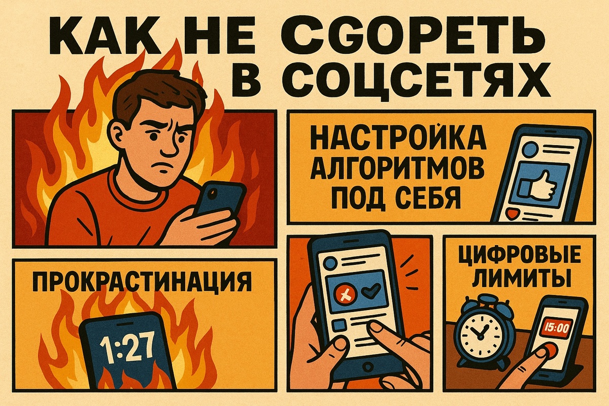 Лайфхаки для соцсетей: как не выгореть и сохранить фокус