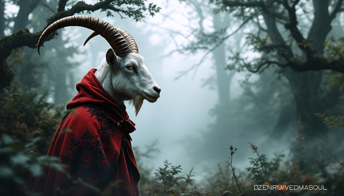 Авторское изображение @vedmasoul. Cгенерировано ИИ. Порча, крадник на работе