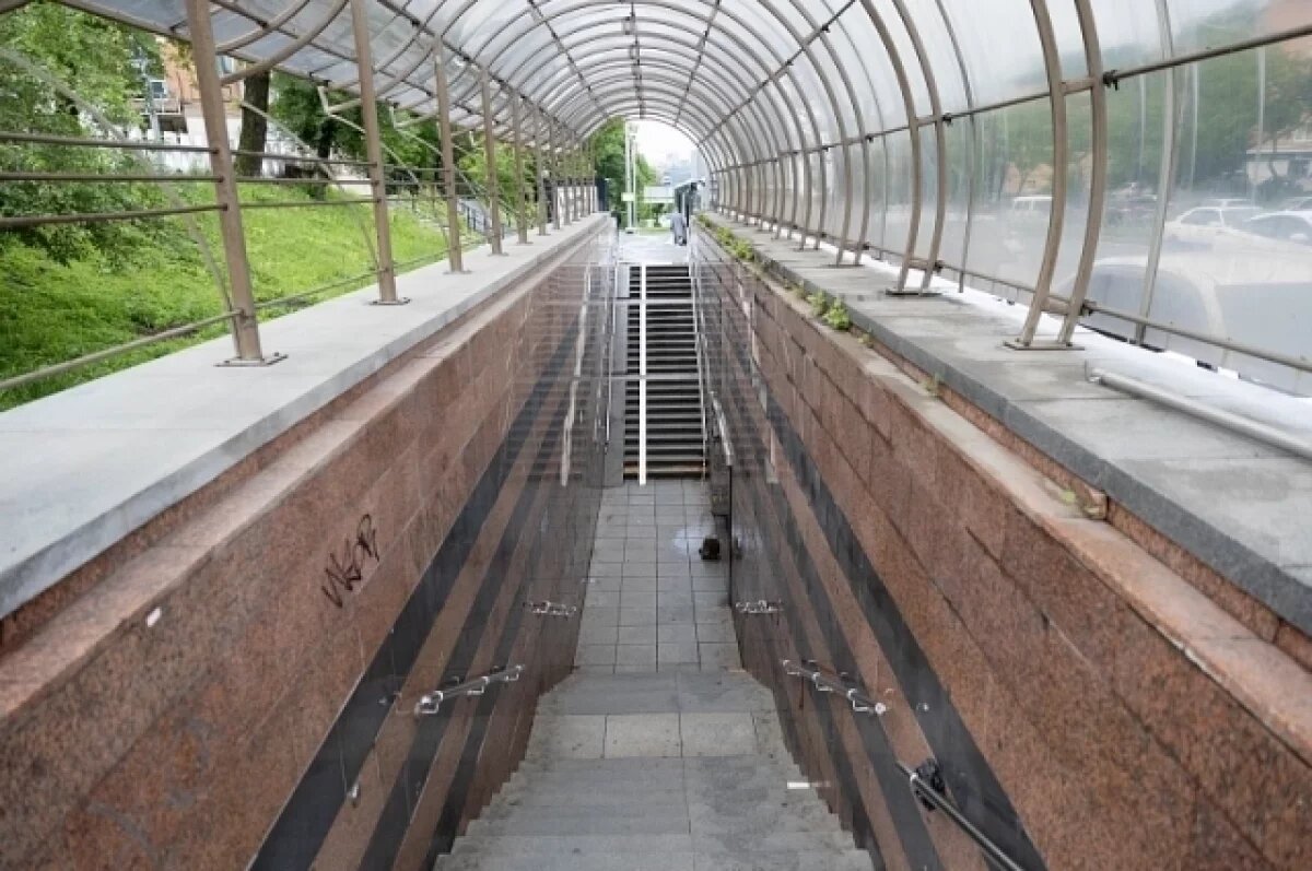    Начался ремонт подземных переходов на проспекте 100-летия Владивостока