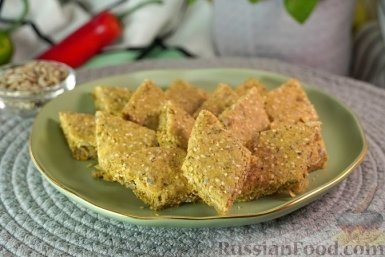 Домашние овсяные крекеры с сыром и семечками — идеальный ПП-перекус  📷

