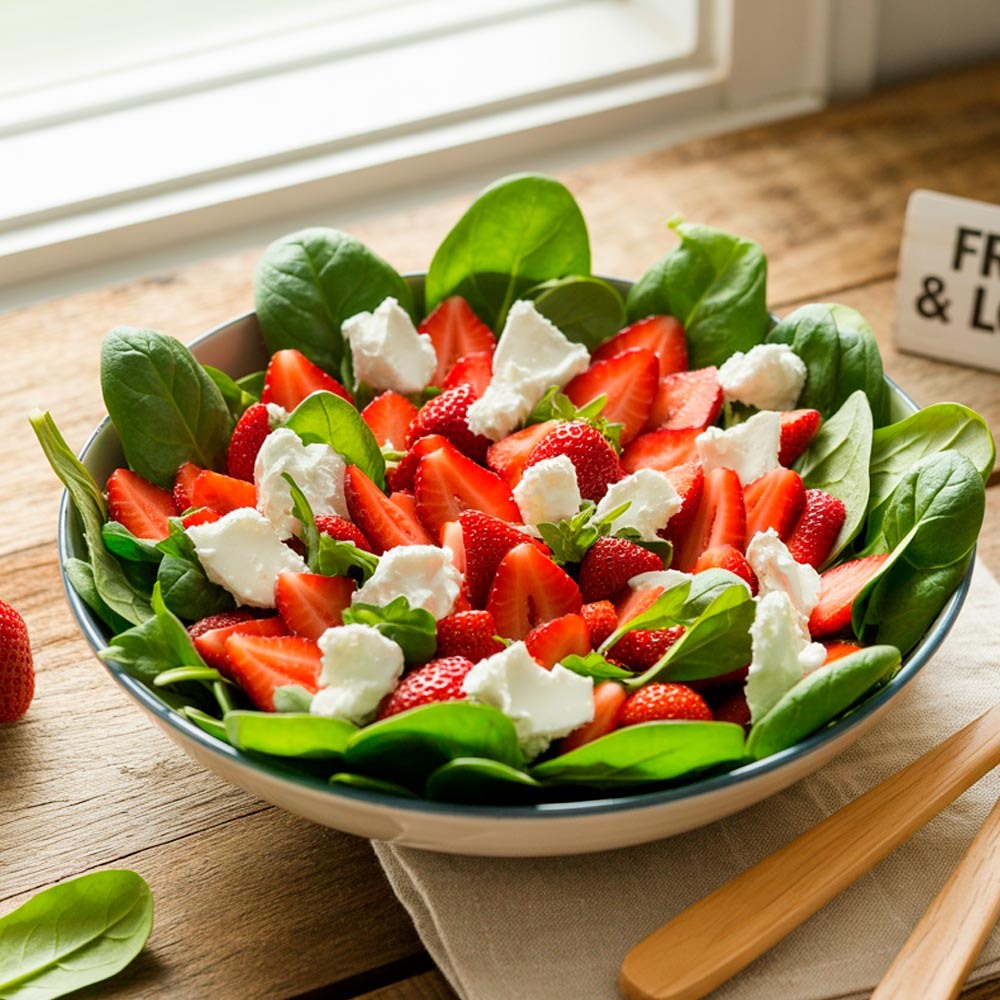 Салат с клубникой