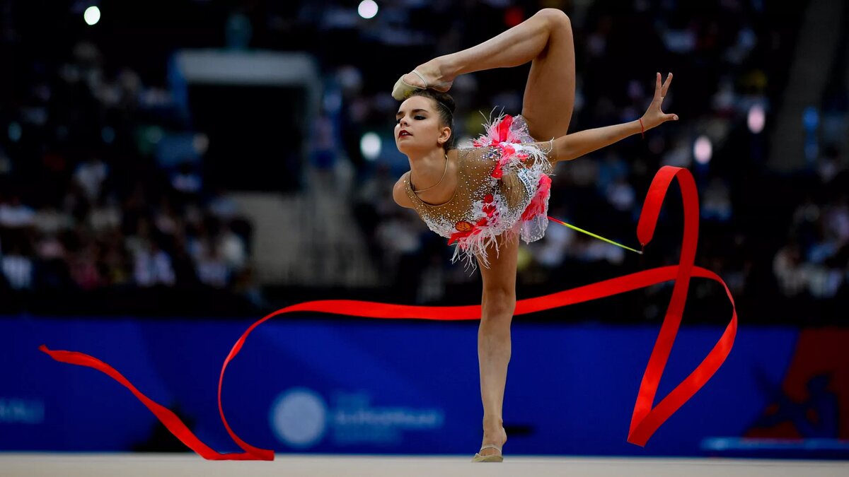 Российская гимнастка Дина Аверина на II Европейских играх в Минске