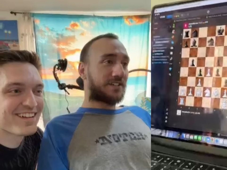 Парализованный человек с вживленным чипом в мозг играет в шахматы силой мысли 