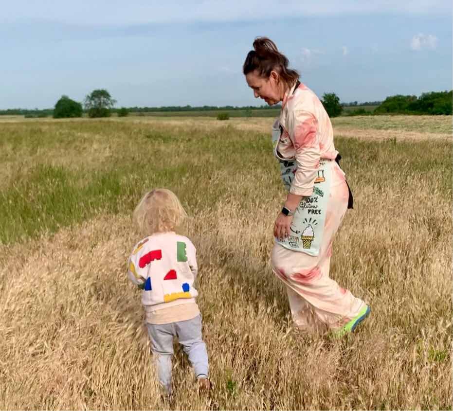 Утренний забег по степи. Фото автора канала. 