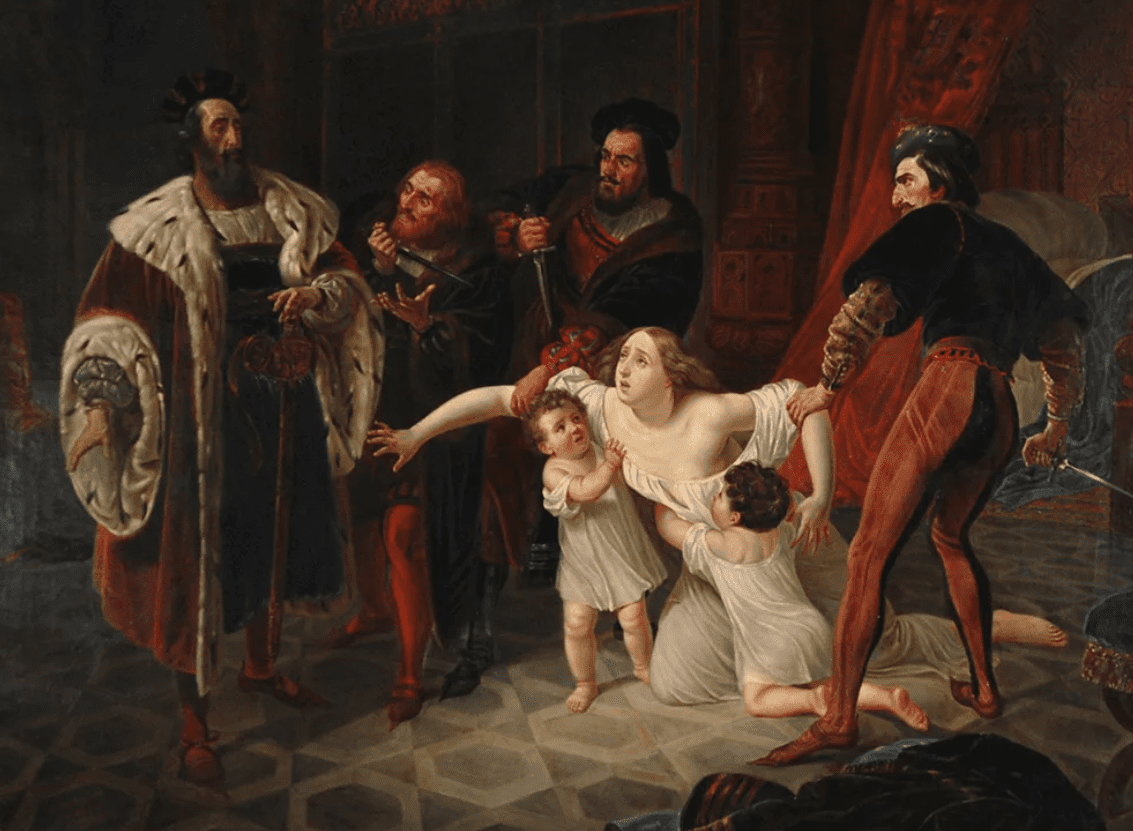 Смерть Инессы де Кастро, Карл Брюллов, 1834