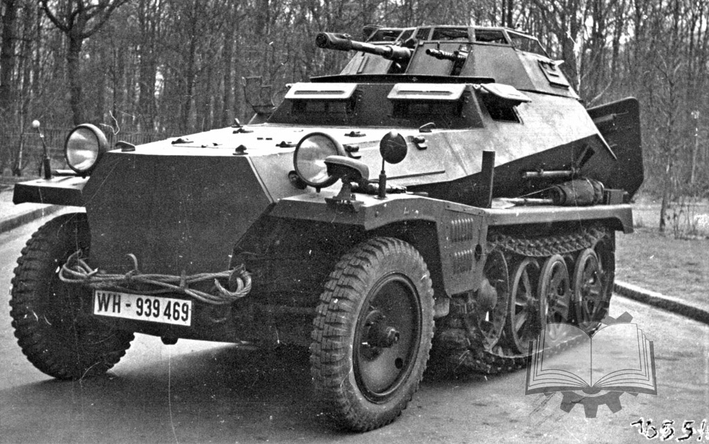 Один из трех опытных leichter Schützenpanzerwagen (2 cm), изготовленных Gustav Appel Maschinenfabrik в 1942 году.