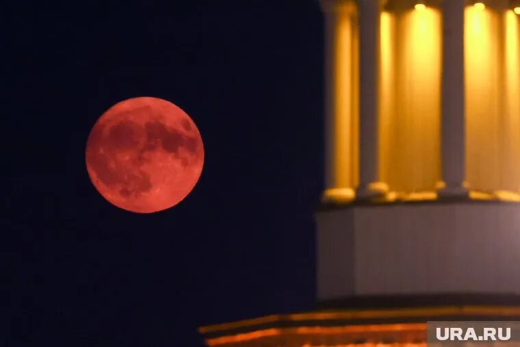 Наблюдать Клубничную Луну можно было на спокойной местности, где нет искусственных источников света. Фото: Александр Рюмин/ТАСС