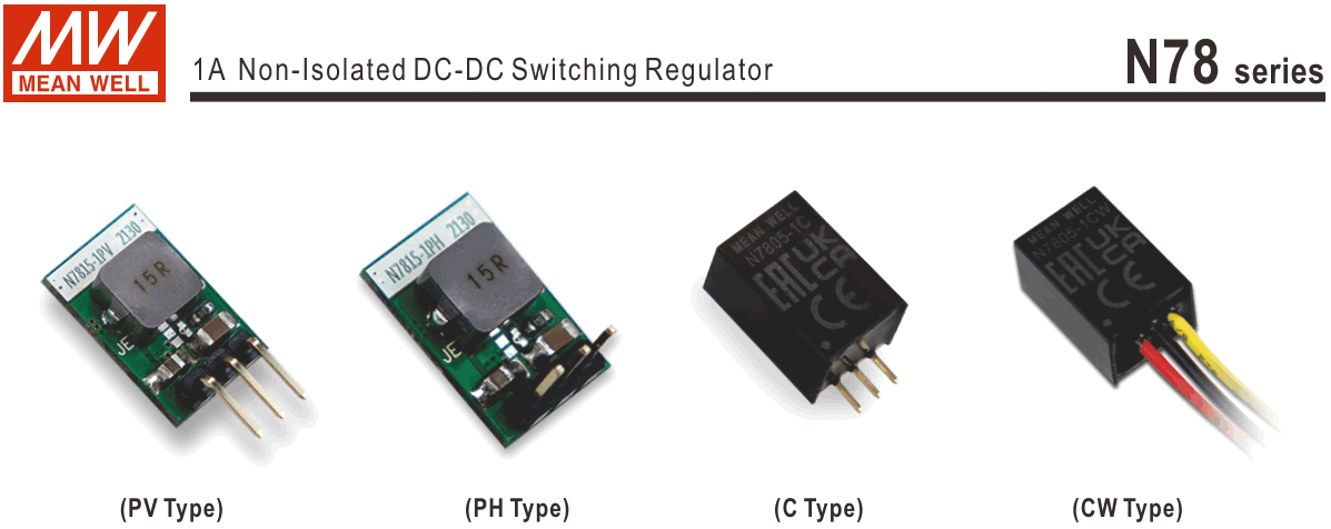 Разные конструктивные исполнения. Шаг выводов 2.54 мм.
