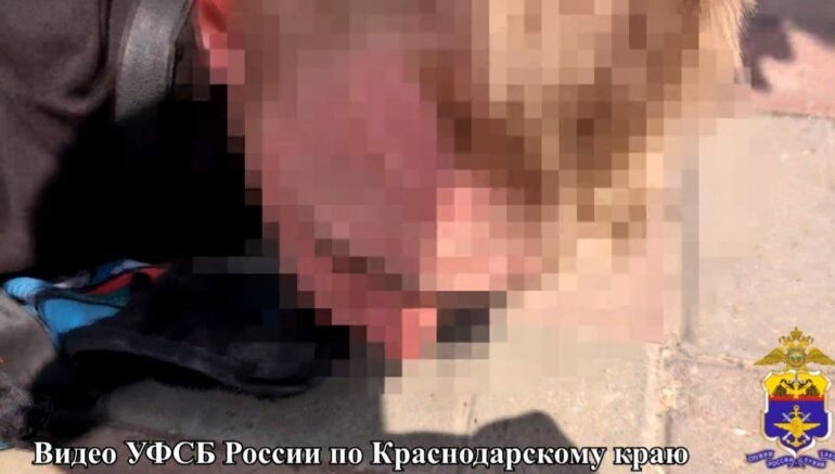    один из задержанных, кадр из видео / УФСБ по Краснодарскому краю