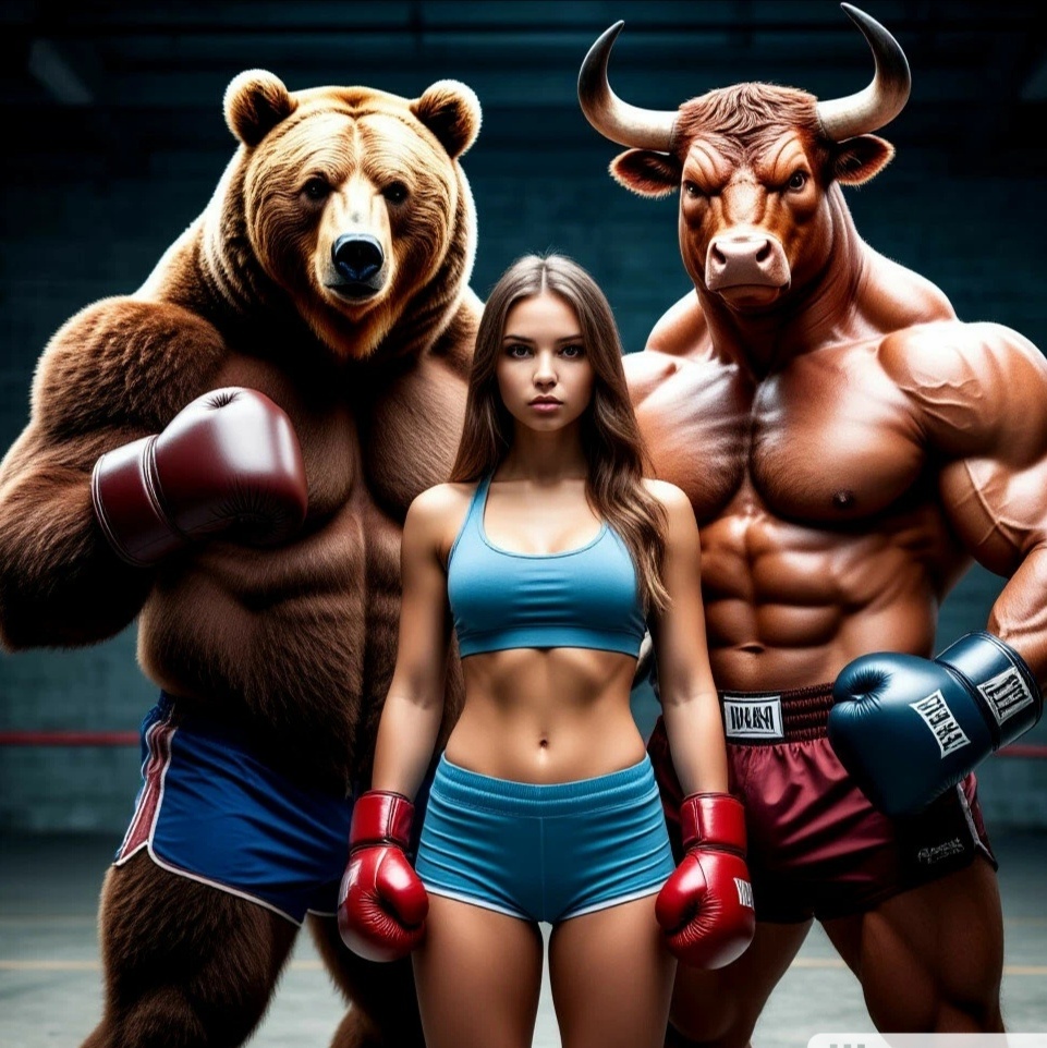 бики и медведи.