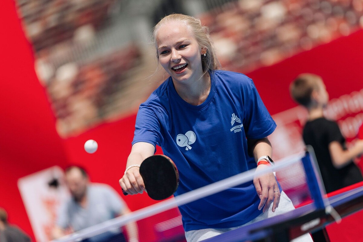    Мировой рекорд участников побит на фестивале настольного тенниса в Москве