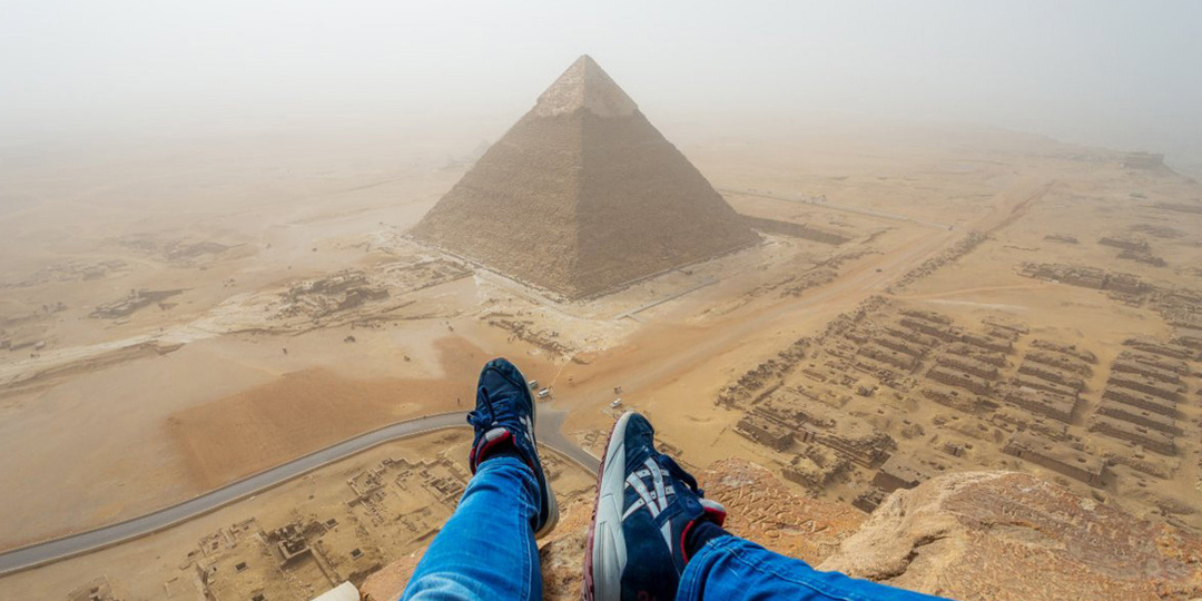 Вершина Великой пирамиды Хеопса: фотографии с детальным видом сверху